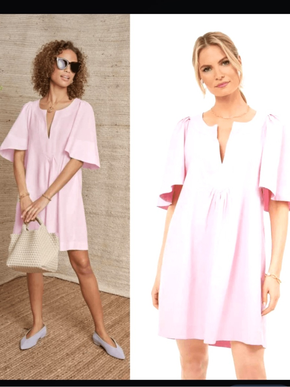 Pomander place Tuckernuck pink Finley Flutter Sleeve Dress  Orchid XXL